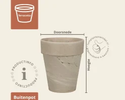 Bloempot BLT XL graniet