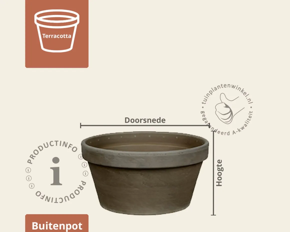 Bloempot KUL basalt