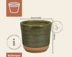Bloempot Vence 01 groen