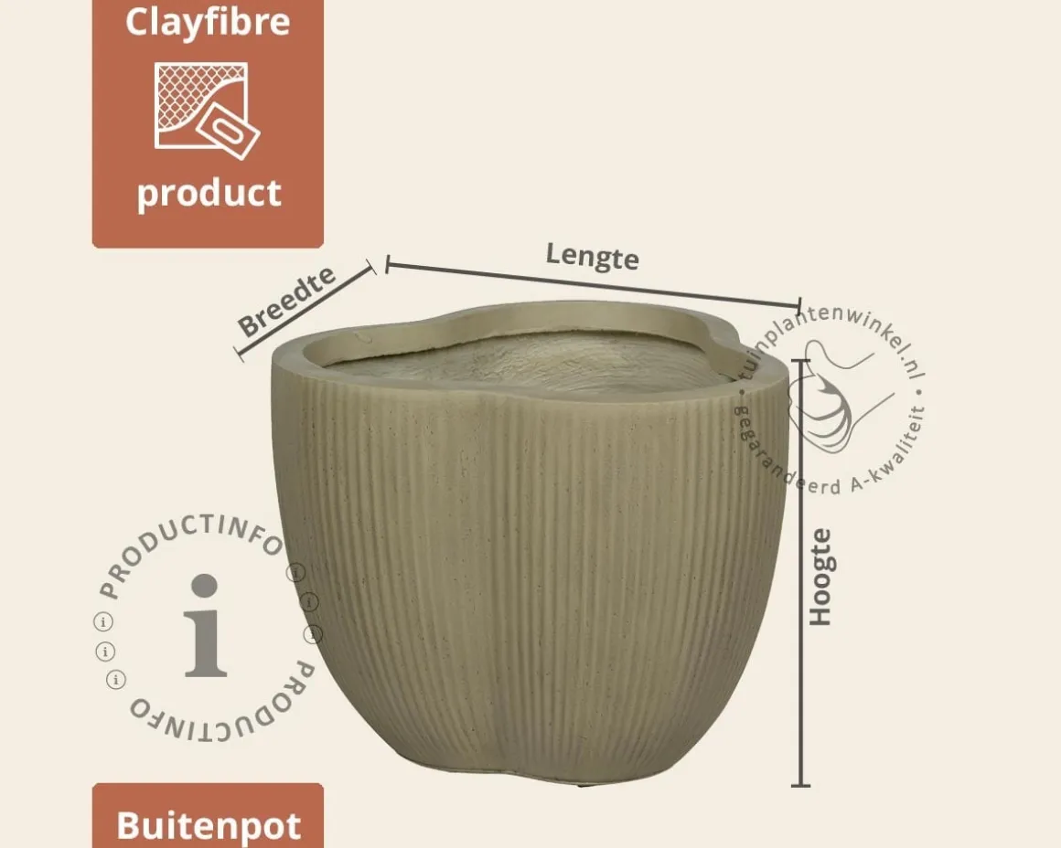 Bloempot Yale 02 zand