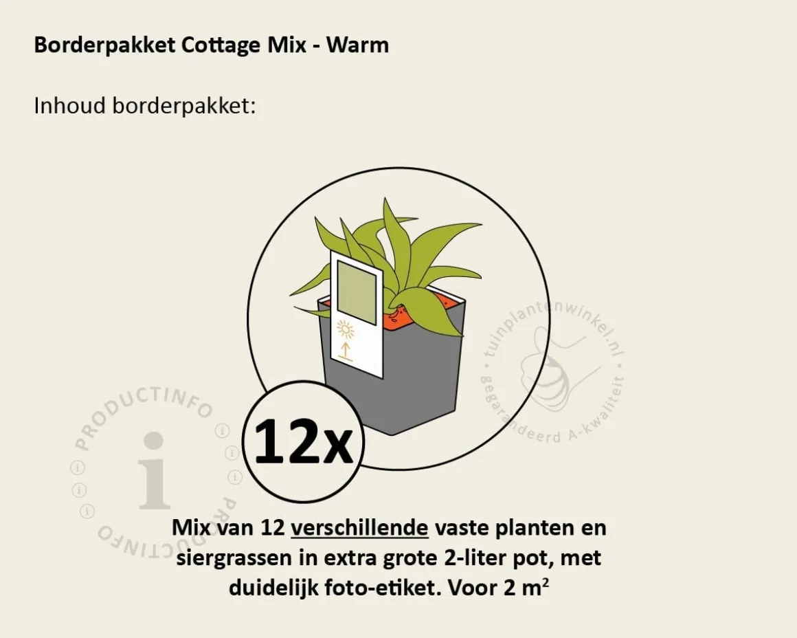 Mix borderpakket Cottage Mix - Warm
